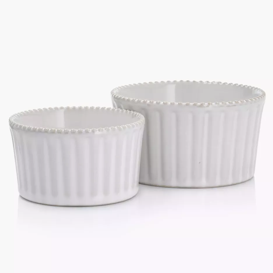 Kokilka okrągła ramekin DUKA KEX 9 cm kremowa ceramiczna