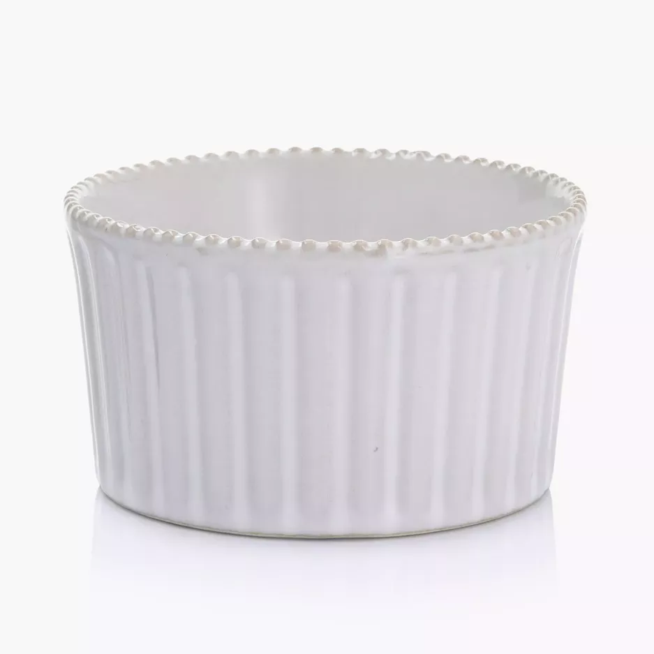 Kokilka okrągła ramekin DUKA KEX 9 cm kremowa ceramiczna