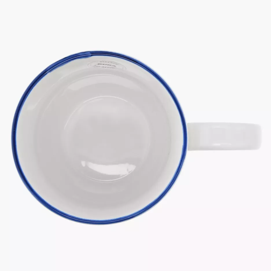 Kubek jumbo DUKA KROG 700 ml biały granatowy porcelana