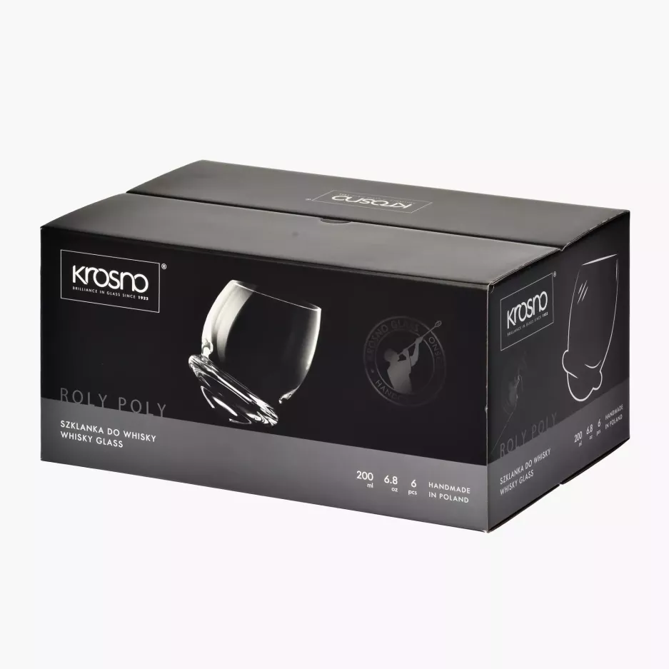Szklanki do whiskey KROSNO ROLY-POLY 200 ml 6szt.