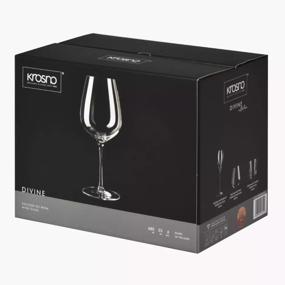 Kieliszki do czerwonego wina KROSNO DIVINE 580 ml 6 szt.