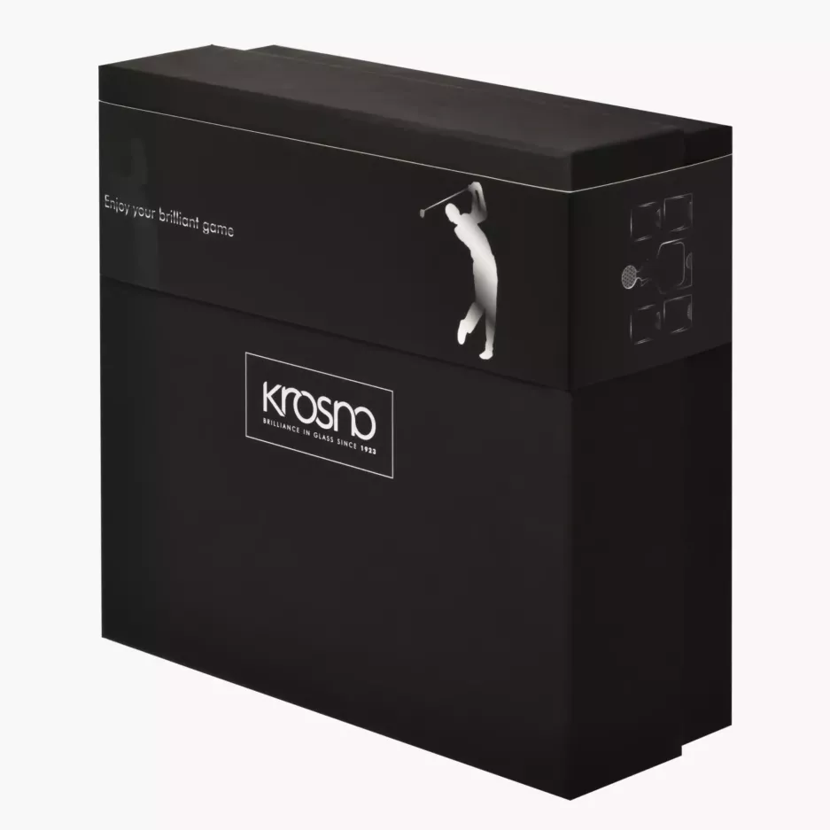 Komplet do whiskey KROSNO GOLF karafka 500 ml i 4 szklanki 280 ml