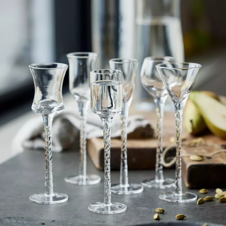 Kieliszki do wódki lub likieru LYNGBY AQUAVIT 6 szt. transparentne