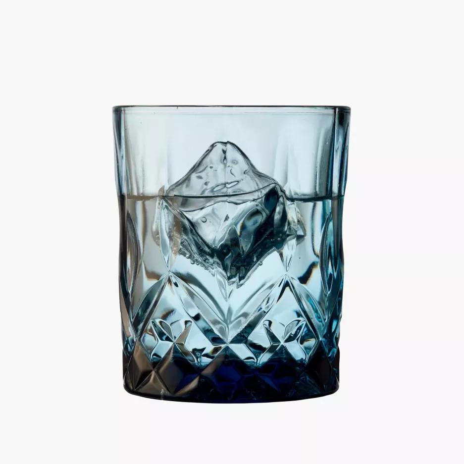 Szklanki do whisky LYNGBY SORRENTO 4 szt. 320 ml niebieskie