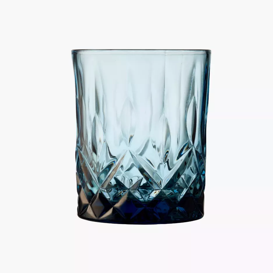 Szklanki do whisky LYNGBY SORRENTO 4 szt. 320 ml niebieskie