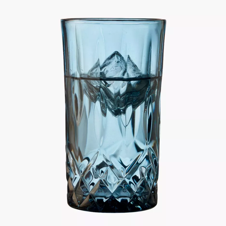 Szklanki wysokie LYNGBY SORRENTO 4 szt. 380 ml niebieskie