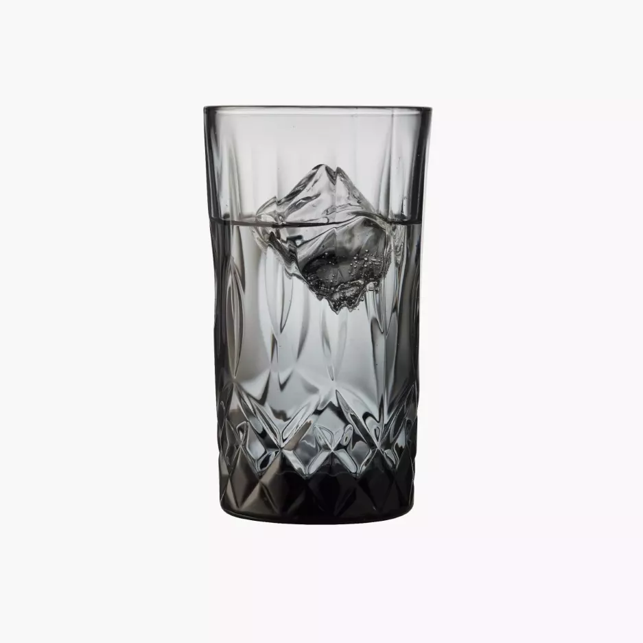 Szklanki wysokie LYNGBY SORRENTO 4 szt. 380 ml szare