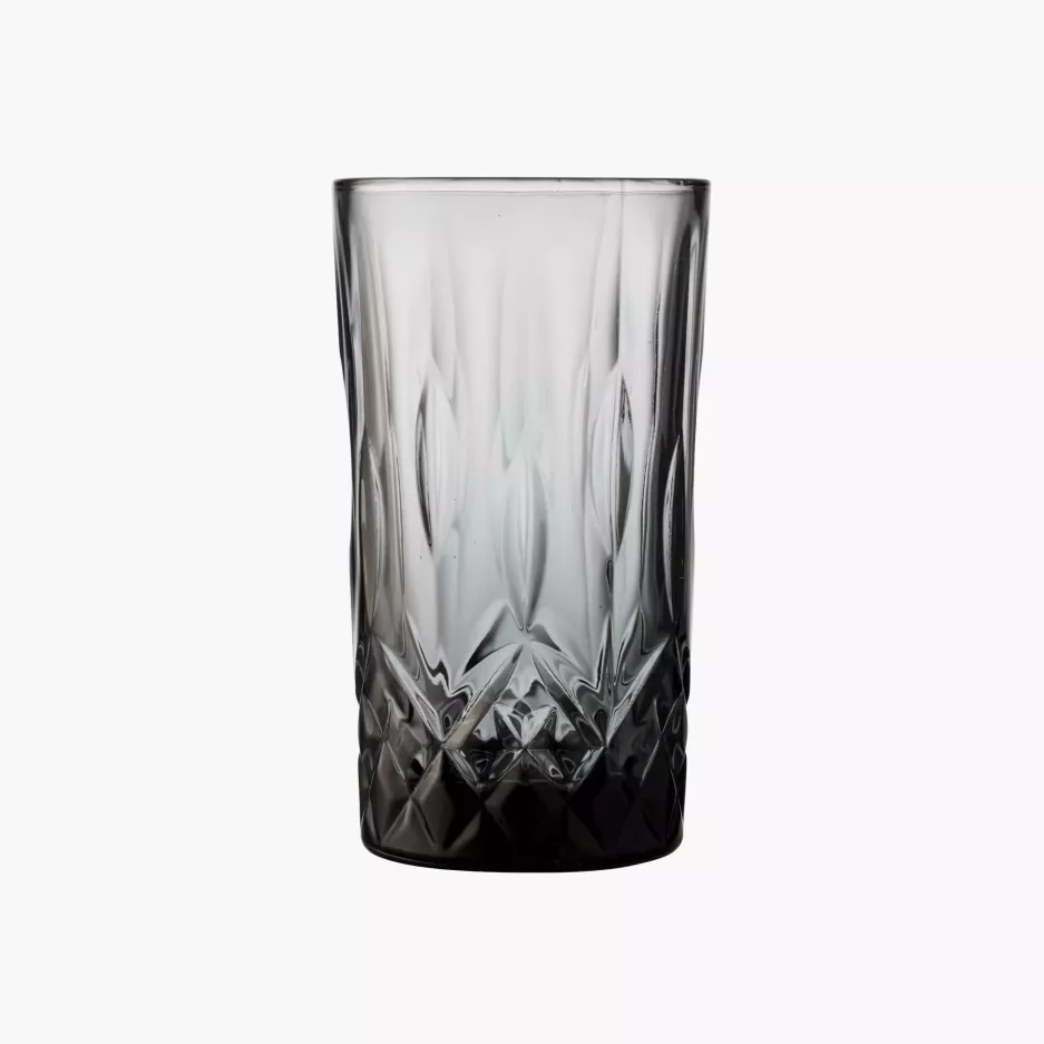 Szklanki wysokie LYNGBY SORRENTO 4 szt. 380 ml szare
