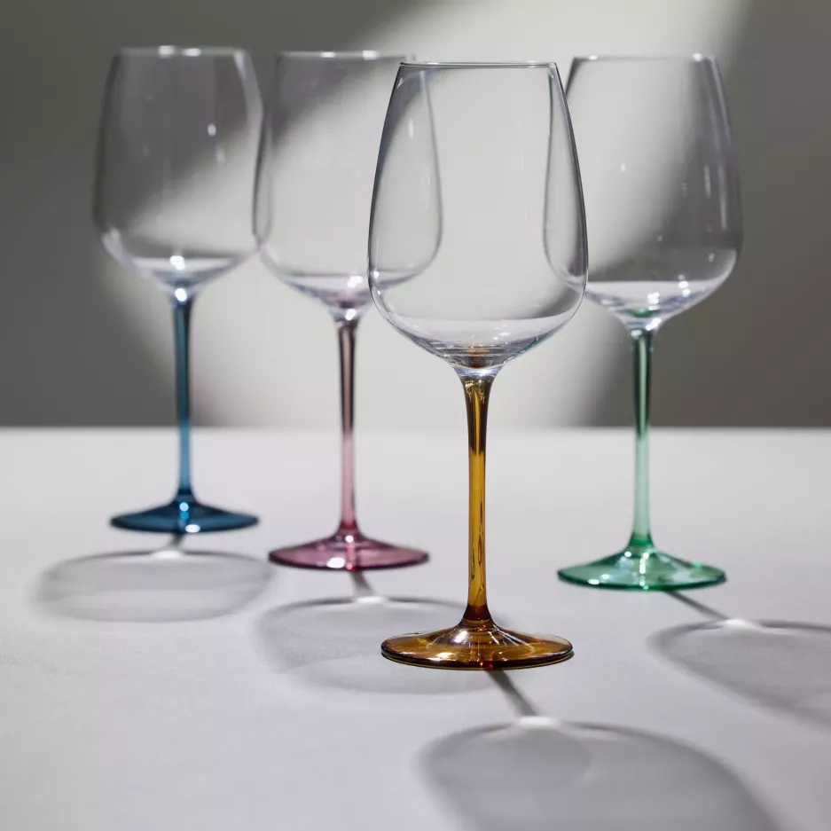 Kieliszki do białego wina LYNGBY VIENNA 530 ml 4 szt. zielone