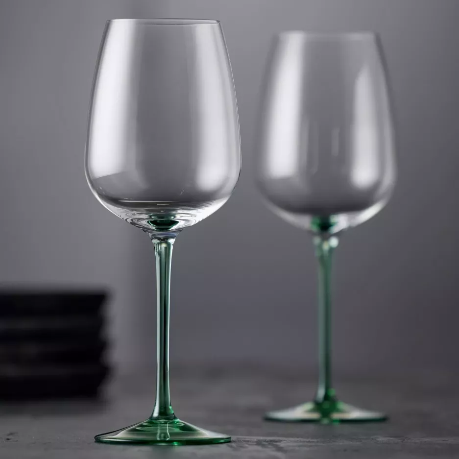 Kieliszki do białego wina LYNGBY VIENNA 530 ml 4 szt. zielone