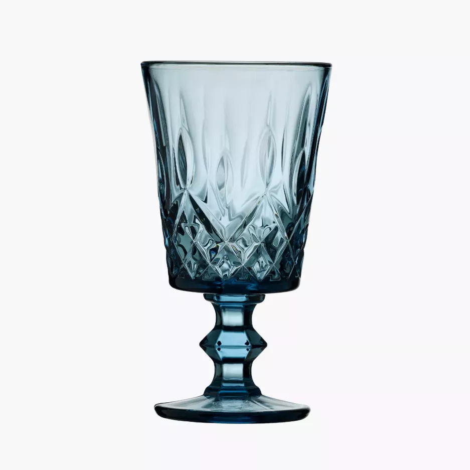 Kieliszki do wina LYNGBY SORRENTO 4 szt. 290 ml niebieskie