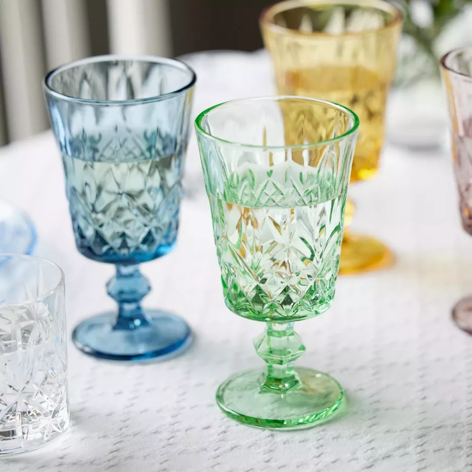 Kieliszki do wina LYNGBY SORRENTO 4 szt. 290 ml niebieskie