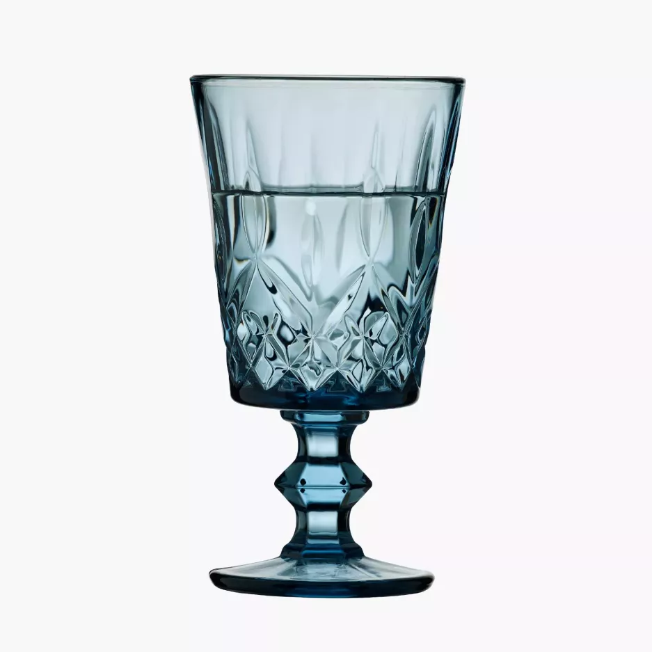 Kieliszki do wina LYNGBY SORRENTO 4 szt. 290 ml niebieskie