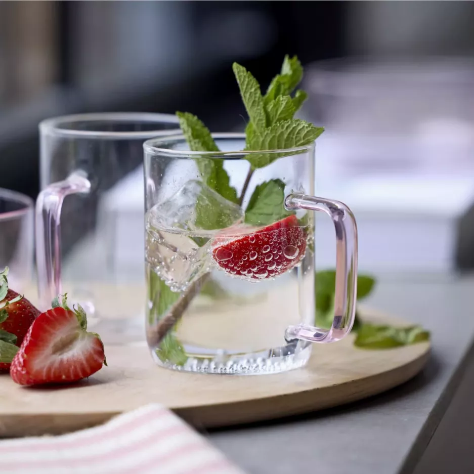 Kubki do napojów LYNGBY TORINO 2 szt. 400 ml różowe