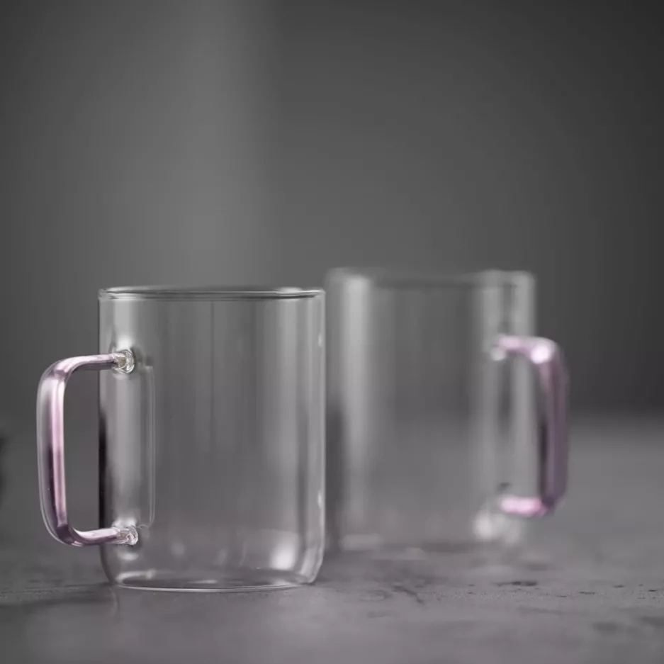 Kubki do napojów LYNGBY TORINO 2 szt. 400 ml różowe