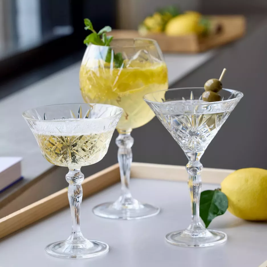 Kieliszki do szampana koktajli LYNGBY MELODIA 260 ml 4 szt. szklane