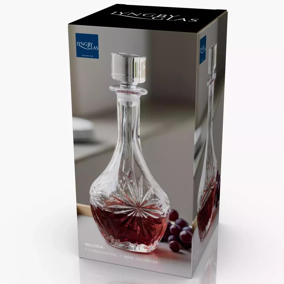 Karafka na wino LYNGBY MELODIA 1 l szkło kryształowe