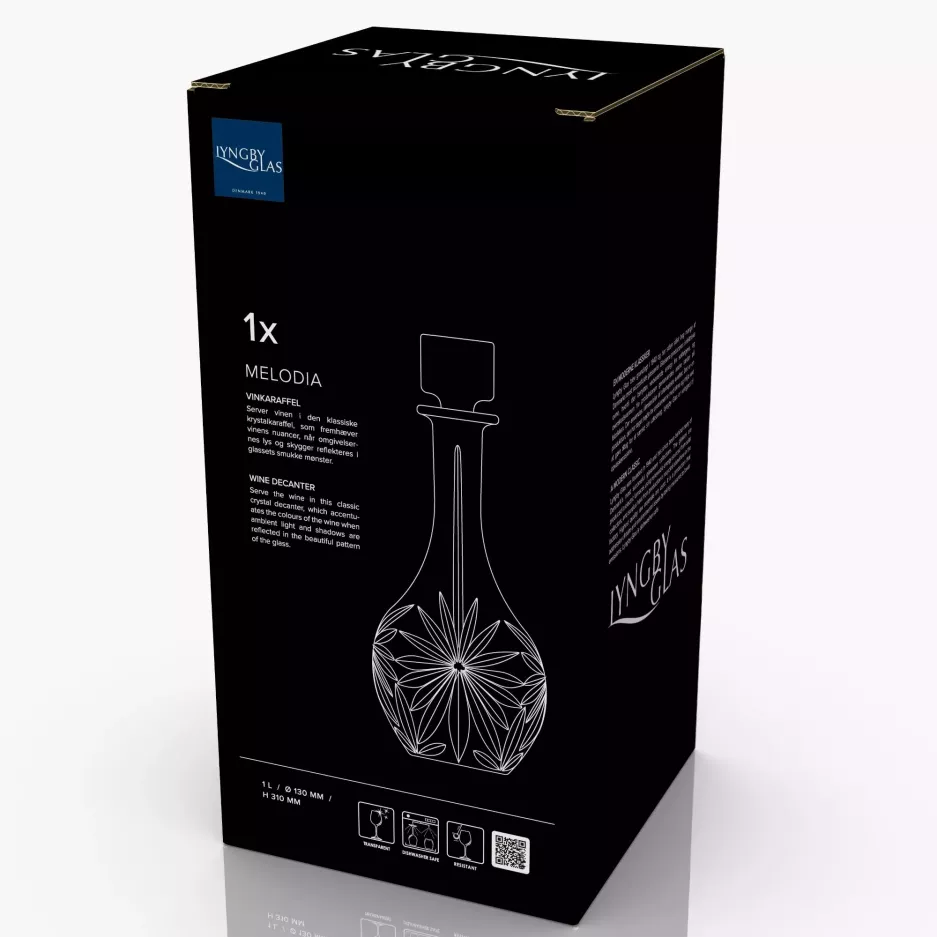 Karafka na wino LYNGBY MELODIA 1 l szkło kryształowe