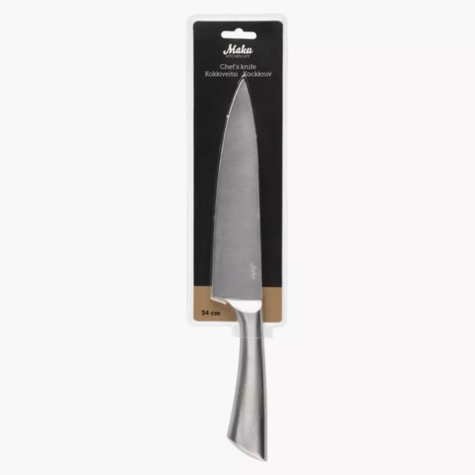 Nóż szefa kuchni MAKU VASS 34 cm stalowy
