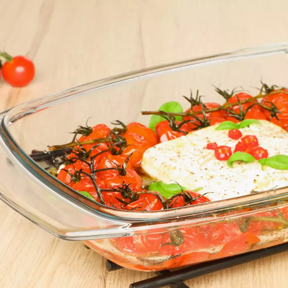 Naczynie żaroodporne z pokrywką MAKU 3 l szklane