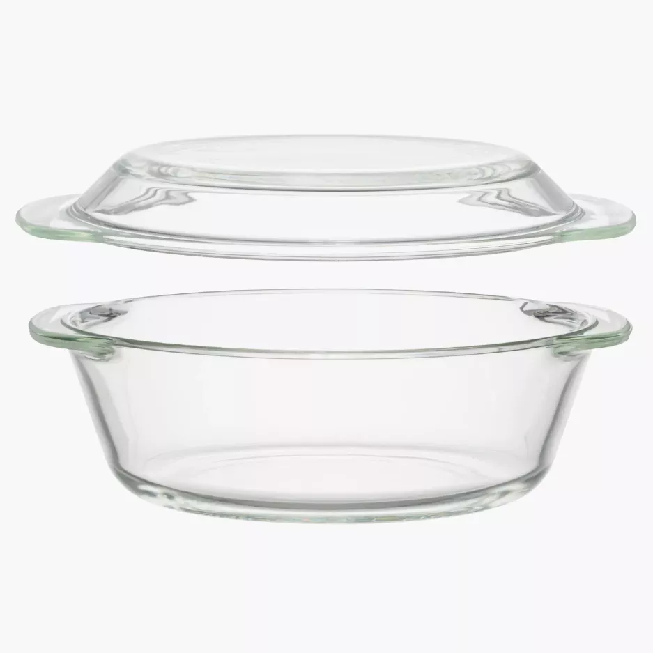 Naczynie żaroodporne z pokrywką MAKU 1,8 l szklane