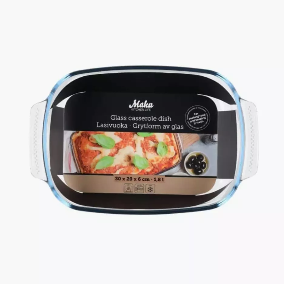 Naczynie żaroodporne MAKU 1,8 l szklane