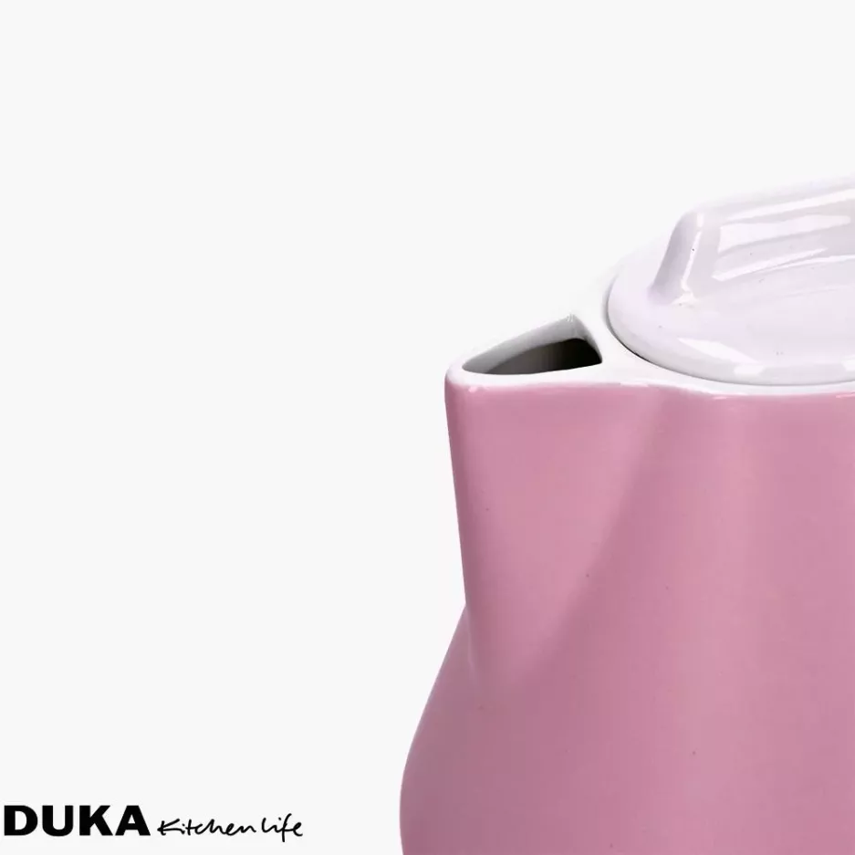 Dzbanek DUKA MIA 1100 ml różowy porcelana