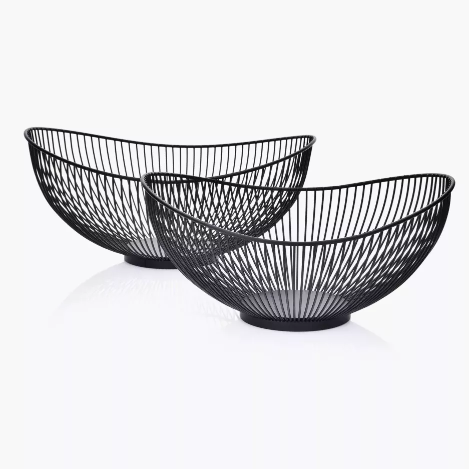 Misa ozdobna 30,5x25,7x14 cm czarna stalowa DUKA MODERN SCANDI