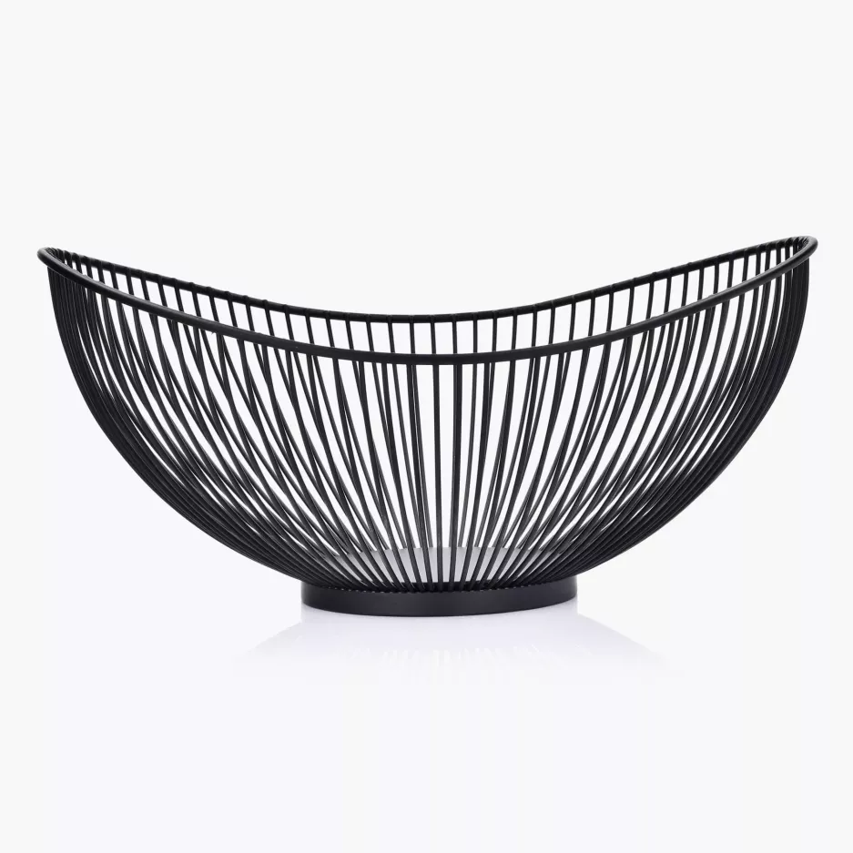 Misa ozdobna 30,5x25,7x14 cm czarna stalowa DUKA MODERN SCANDI