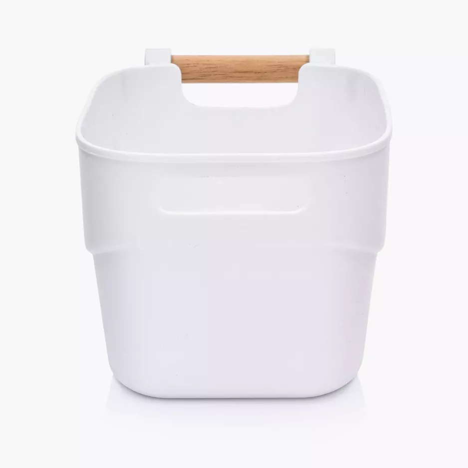 NATURAL SCANDI ZEST 3 POJEMNIKÓW Z DREW.RĄCZKĄ BIAŁYCH
