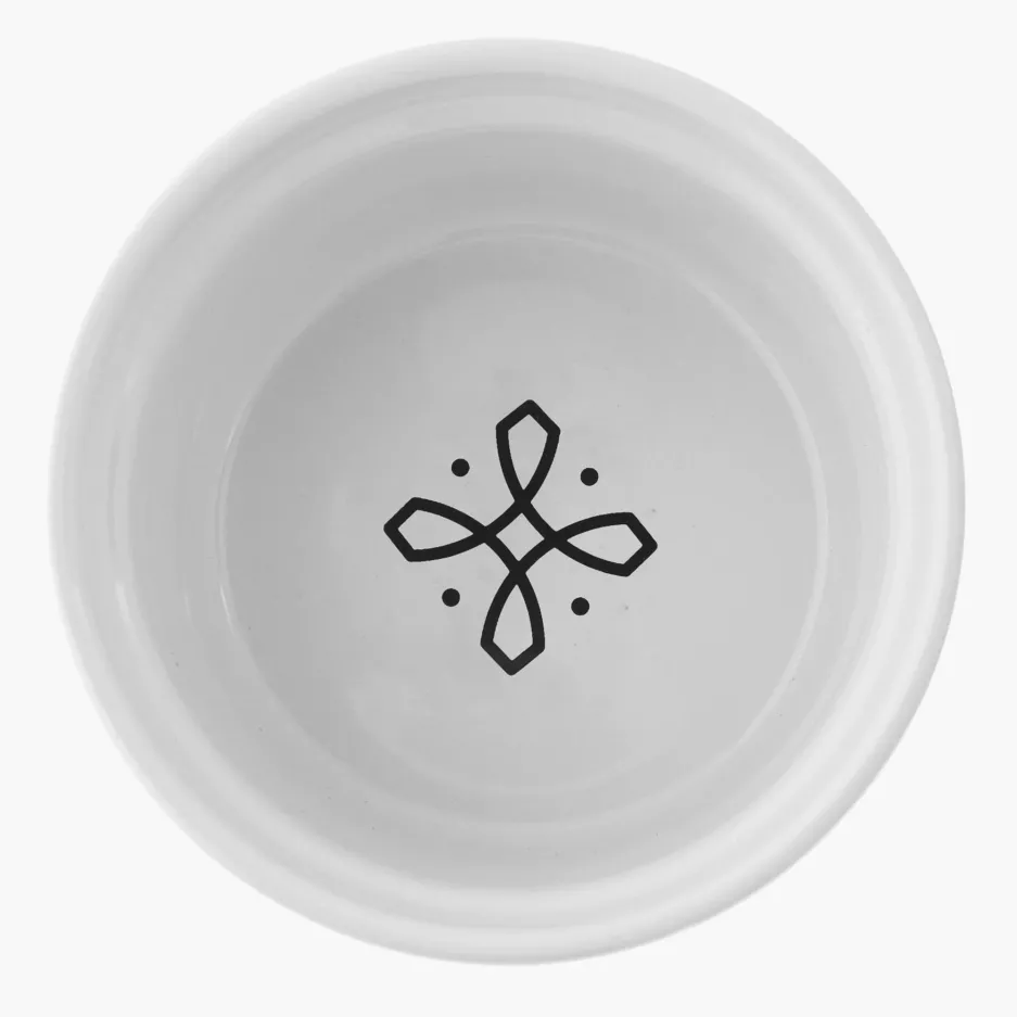 Kokilka okrągła ramekin DUKA NIKLAS CELEBRATE 9 cm biała kamionkowa