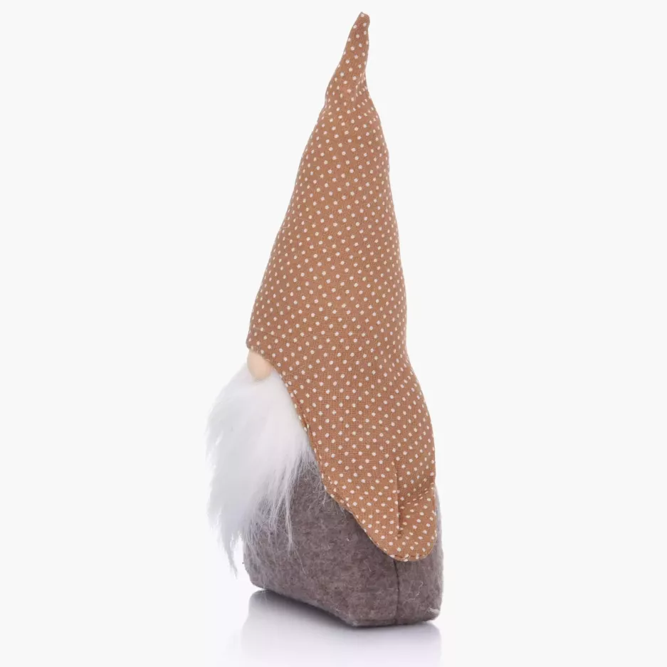 Skrzat gnom świąteczny skandynawski kropki DUKA NISSE 20 cm beżowy