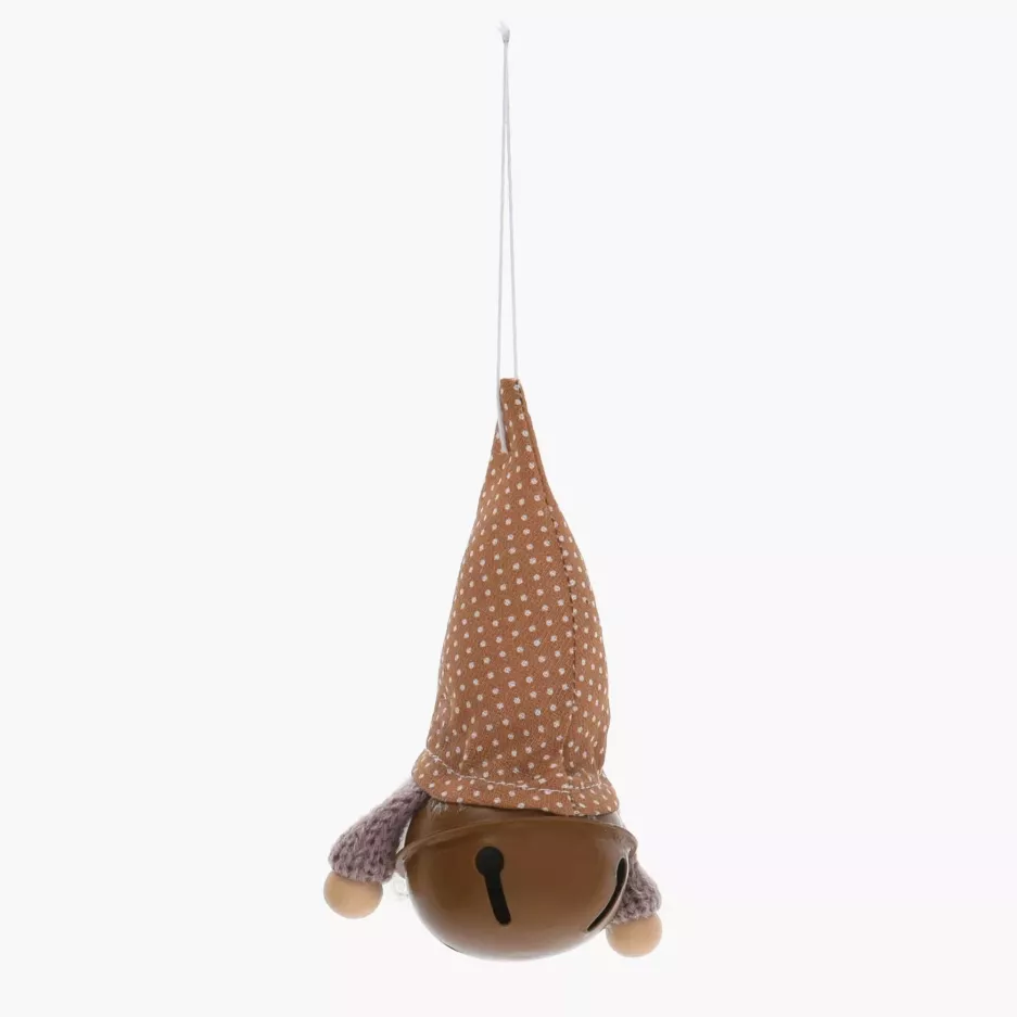 Zawieszka na choinkę skrzat gnom świąteczny DUKA NISSE 12 cm beżowa