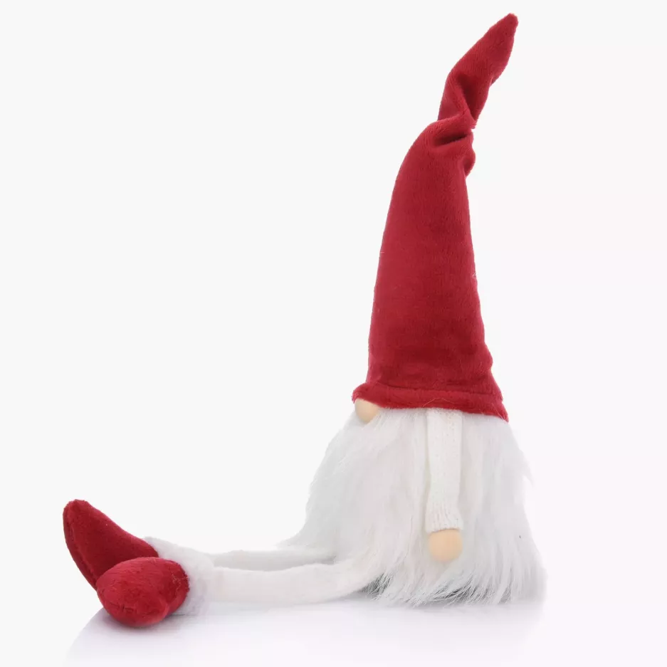 Skrzat gnom świąteczny skandynawski DUKA NISSE 38 cm czerwony pluszowy