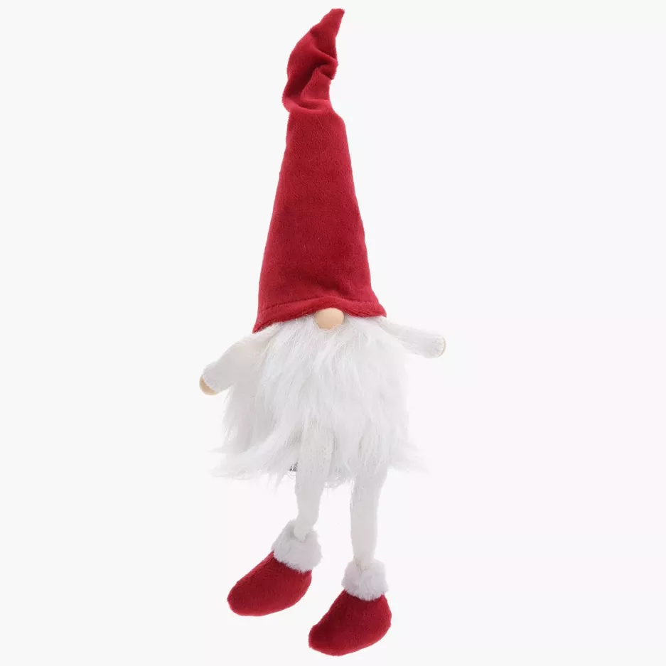 Skrzat gnom świąteczny skandynawski DUKA NISSE 38 cm czerwony pluszowy
