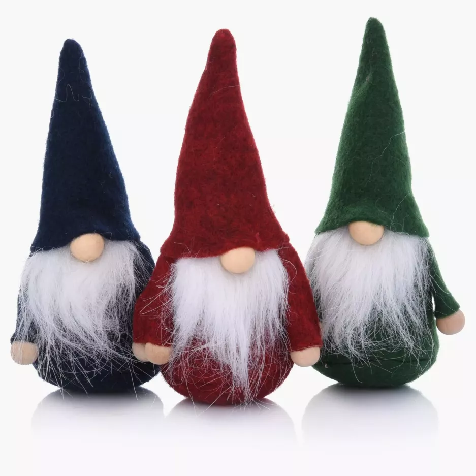 Skrzat gnom świąteczny skandynawski DUKA NISSE 12 cm czerwony filcowy