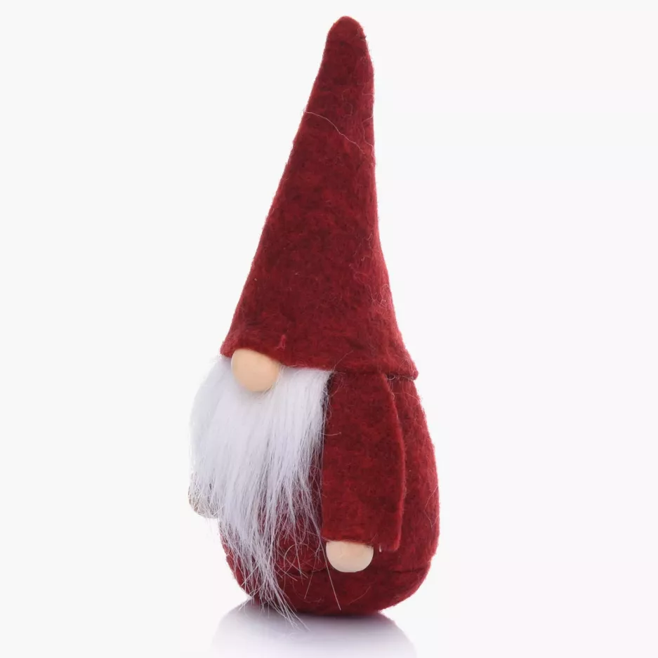 Skrzat gnom świąteczny skandynawski DUKA NISSE 12 cm czerwony filcowy