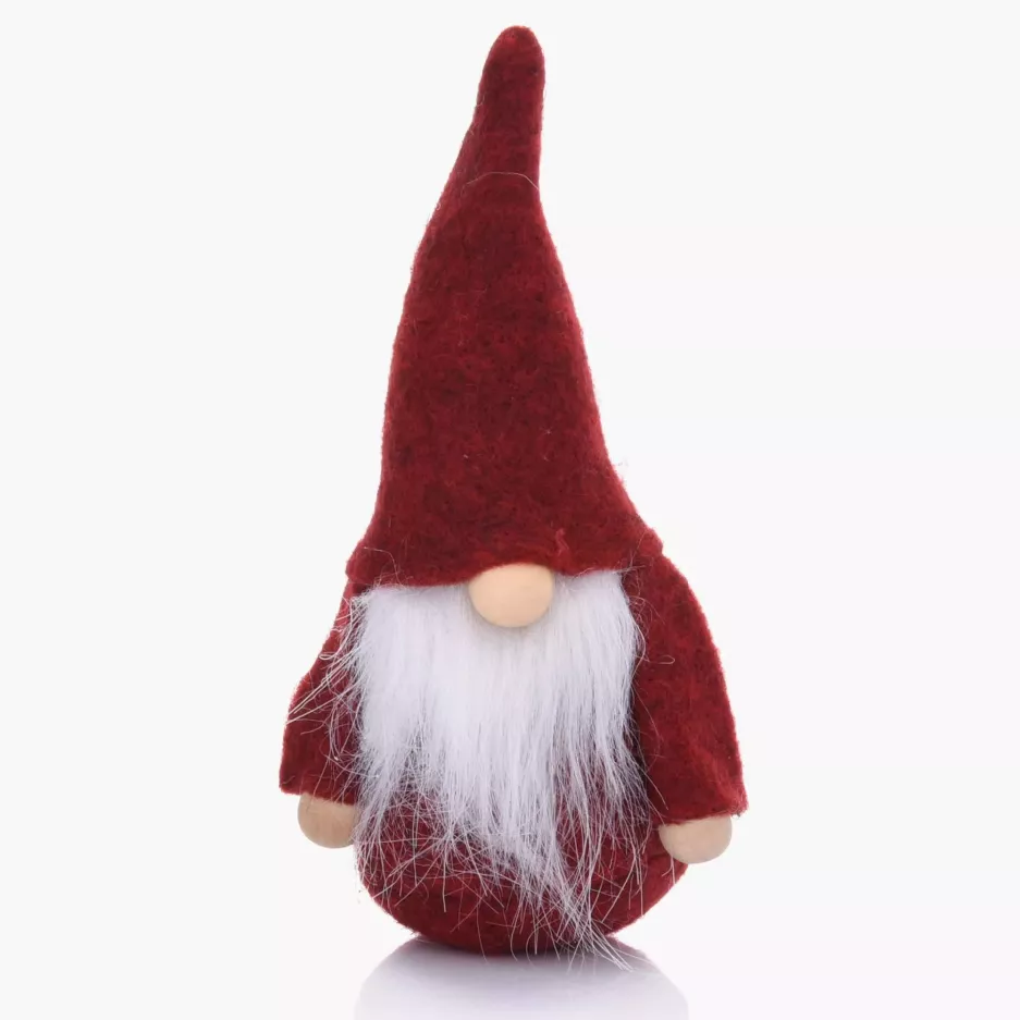 Skrzat gnom świąteczny skandynawski DUKA NISSE 12 cm czerwony filcowy