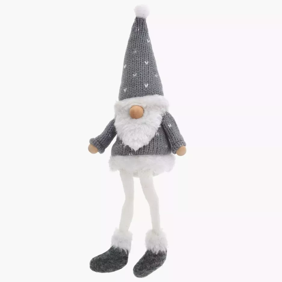 Skrzat gnom świąteczny skandynawski DUKA NISSE 25 cm szary