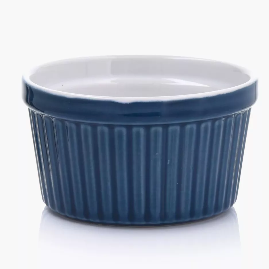 Kokilka do zapiekania ramekin DUKA NORDIC 9 cm niebieska ceramiczna