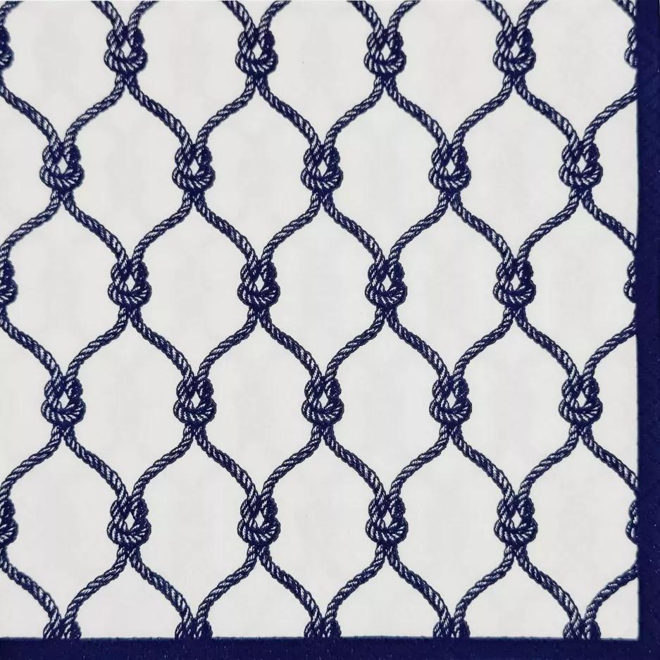 Serwetki papierowe PAW Sea Knot 33x33 cm 20 szt niebieskie