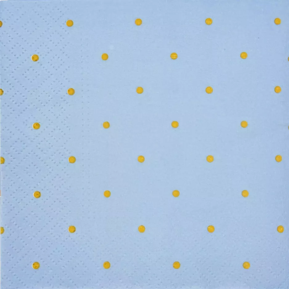Serwetki papierowe PAW Golden Dots 33x33 cm 20 szt niebieskie