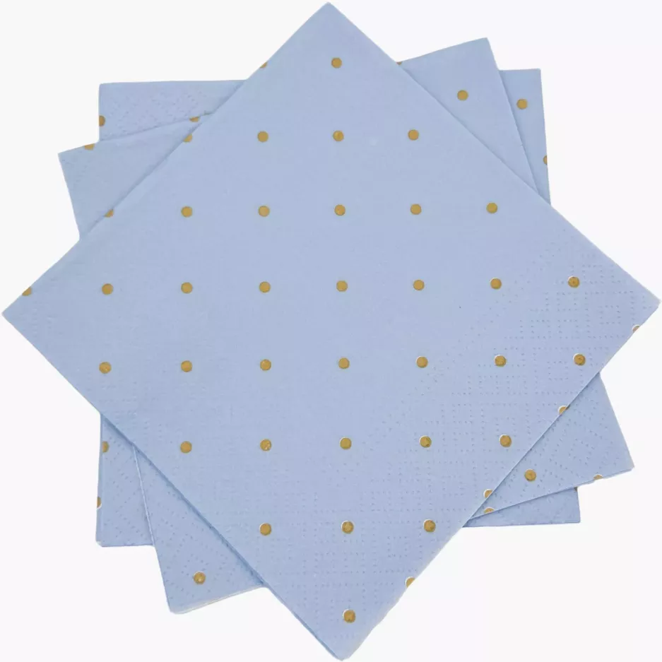 Serwetki papierowe PAW Golden Dots 33x33 cm 20 szt niebieskie