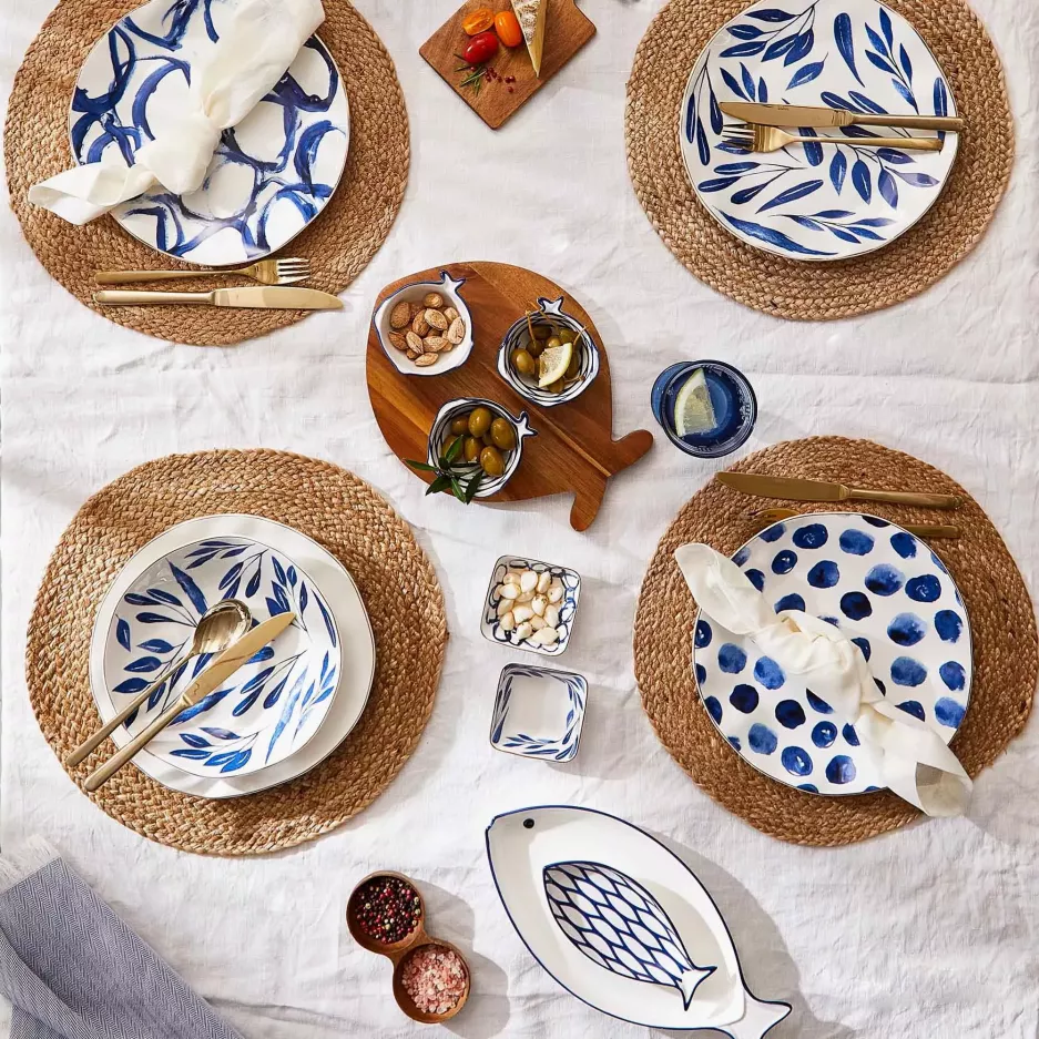 Filiżanka ze spodkiem DUKA RIVIERA 250 ml biała złota porcelana
