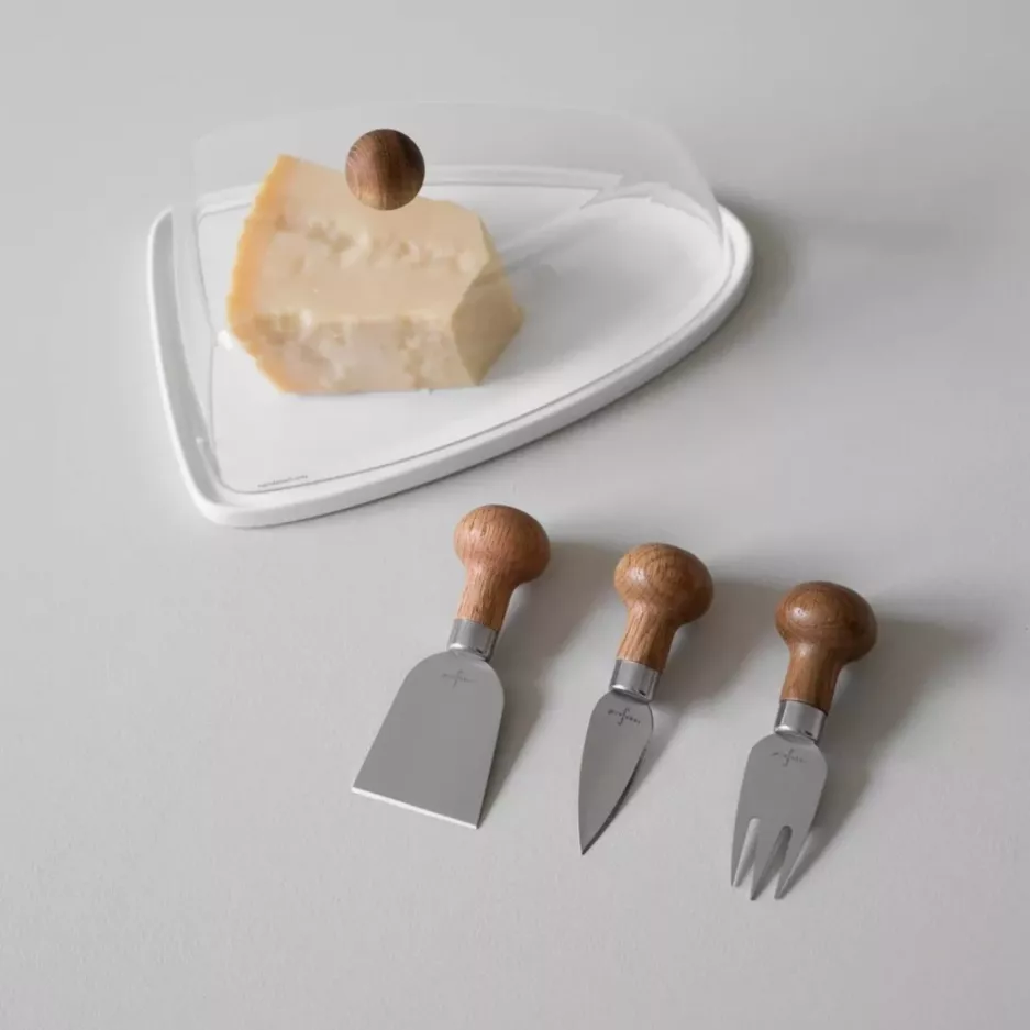 Zestaw 3 noży do sera SAGAFORM NATURE