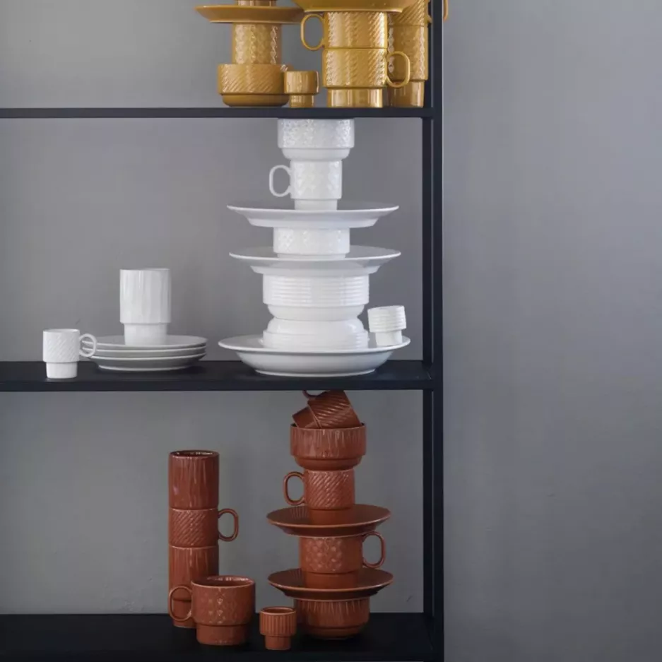 Zestaw 4 filiżanek do espresso SAGAFORM COFFE & MORE biały