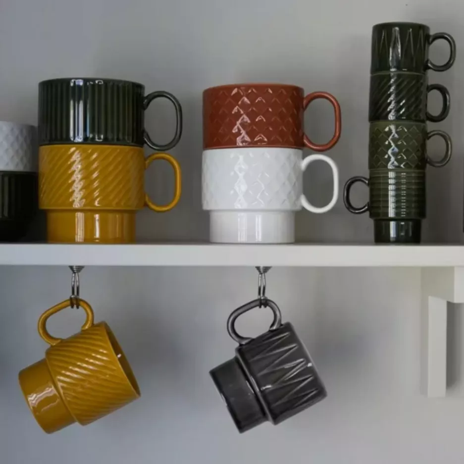 Zestaw 4 filiżanek do espresso SAGAFORM COFFE & MORE zielony