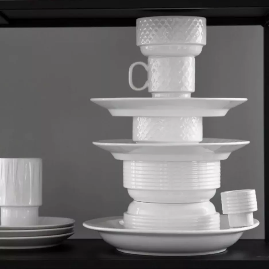 Zestaw 2 kubków 300ml SAGAFORM COFFE & MORE biały