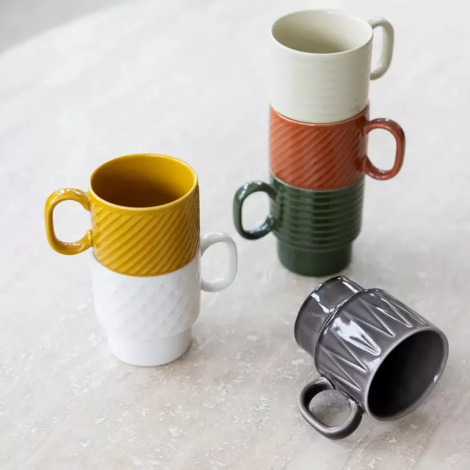 Zestaw 2 kubków 300ml SAGAFORM COFFE & MORE szary