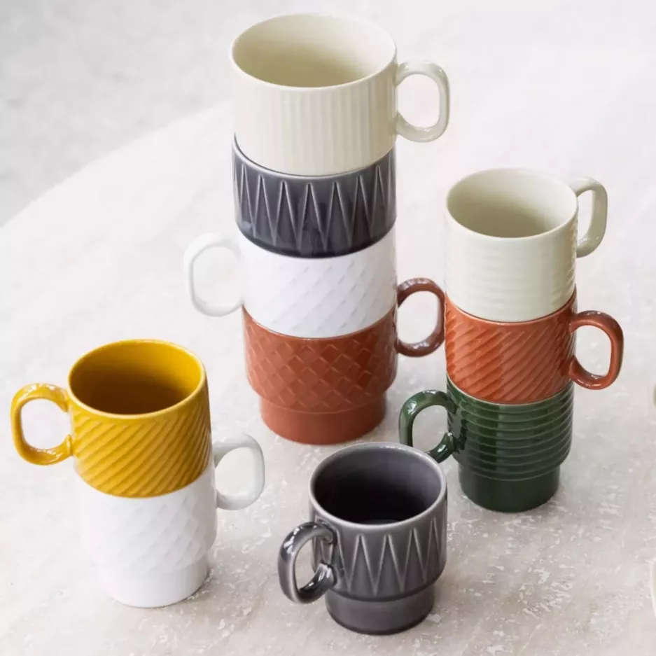 Zestaw 2 kubków 500ml SAGAFORM COFFE & MORE szary